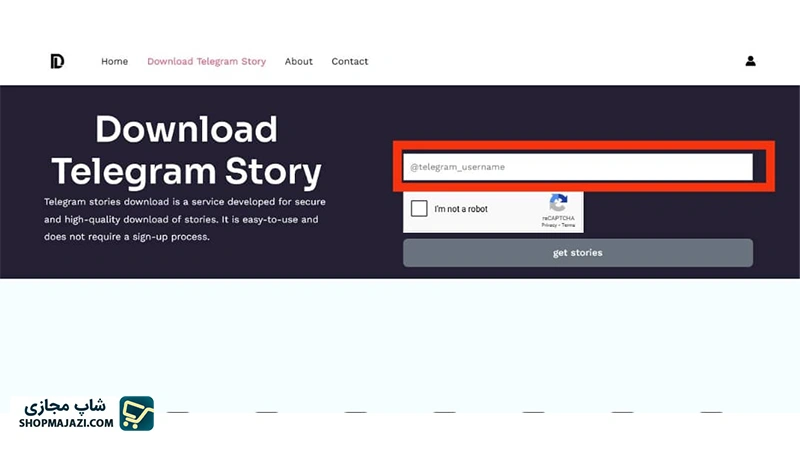 دانلود استوری تلگرام با استفاده از سایت | شاپ مجازی